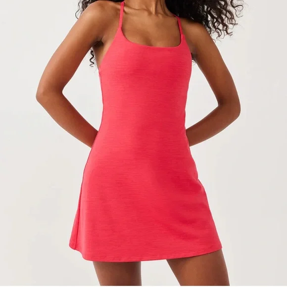 outdoor voices exercise dress red Outdoor Voices Exercise Dress L Large Shorts Under Red Sold Out! Excellent